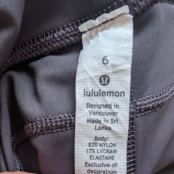 Lululemon Fast And Free High Rise Crop 19" 7 Pocket Leggings Size 6 - Picture 3 of 6